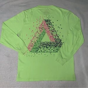 Palace Large Tri-Flect Longsleeve Fluro Yellow